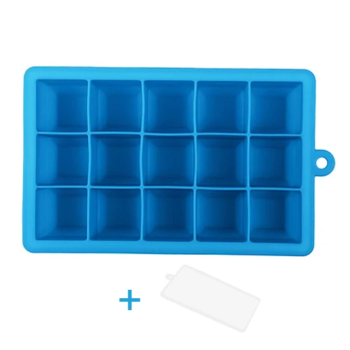 Blue Силиконовая форма для льда сока popsicletray конфетный торт Сезон: Осень формы для пуддинга, шоколада квадратный Форма кубик льда для виски Кухня гаджеты - Цвет: Blue
