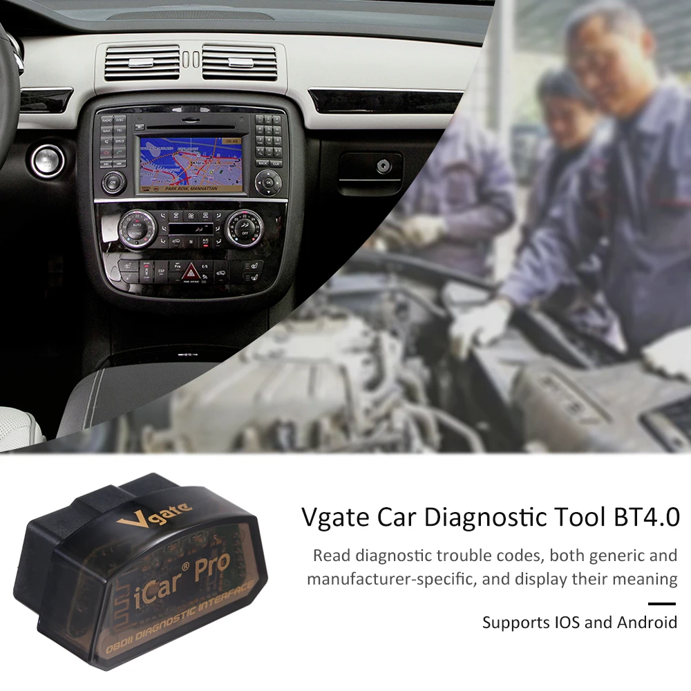 Автомобильный диагностический сканер iCar pro 3 0 BT 4 WiFi (опционально) Vgate Pro OBD2 для