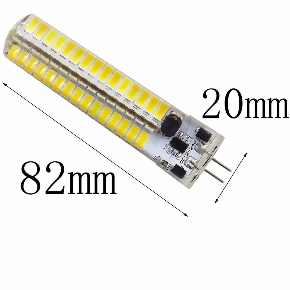 Упаковка 10 G4 светодиодный лампочка 12 V 24 DC/12 AC 4W 460 Lumen 120PCS 5730 SMD силиконовые
