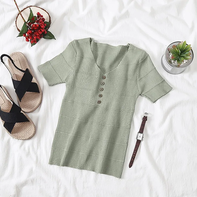 Camisetas Verano Mujer футболка из ледяного шелка свитер модная черная с коротким рукавом и