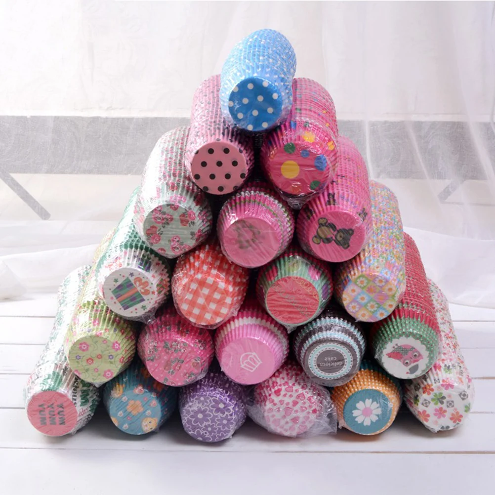 Горячая Распродажа 1000 шт./лот подкладка для кексов формочки Бумажные Формочки