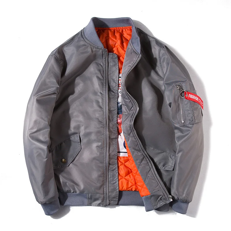 Мужская куртка-бомбер с хлопковой подкладкой MA-1 модная куртка-пилот ВВС на осень