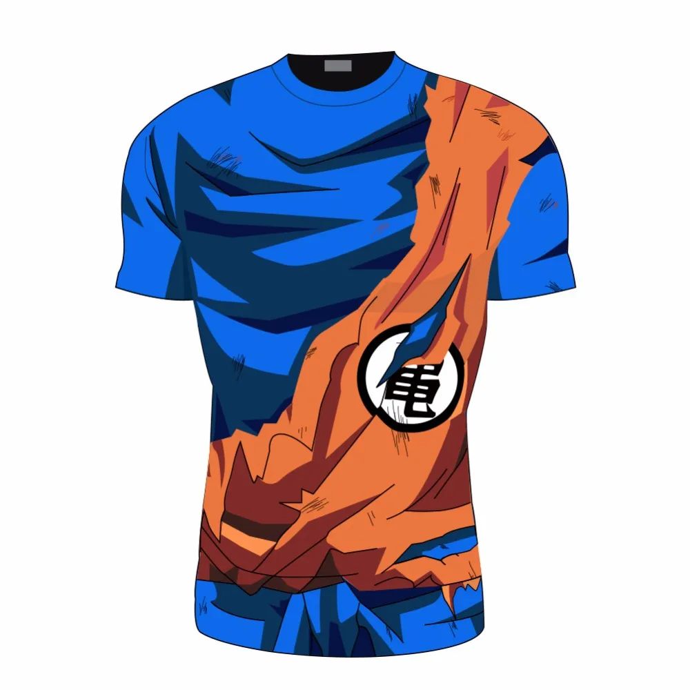

Casual Goku T Shirt Men Summer Super Son Goku Slim Fit Cosplay 3D T-Shirts Vegeta Tshirt Homme