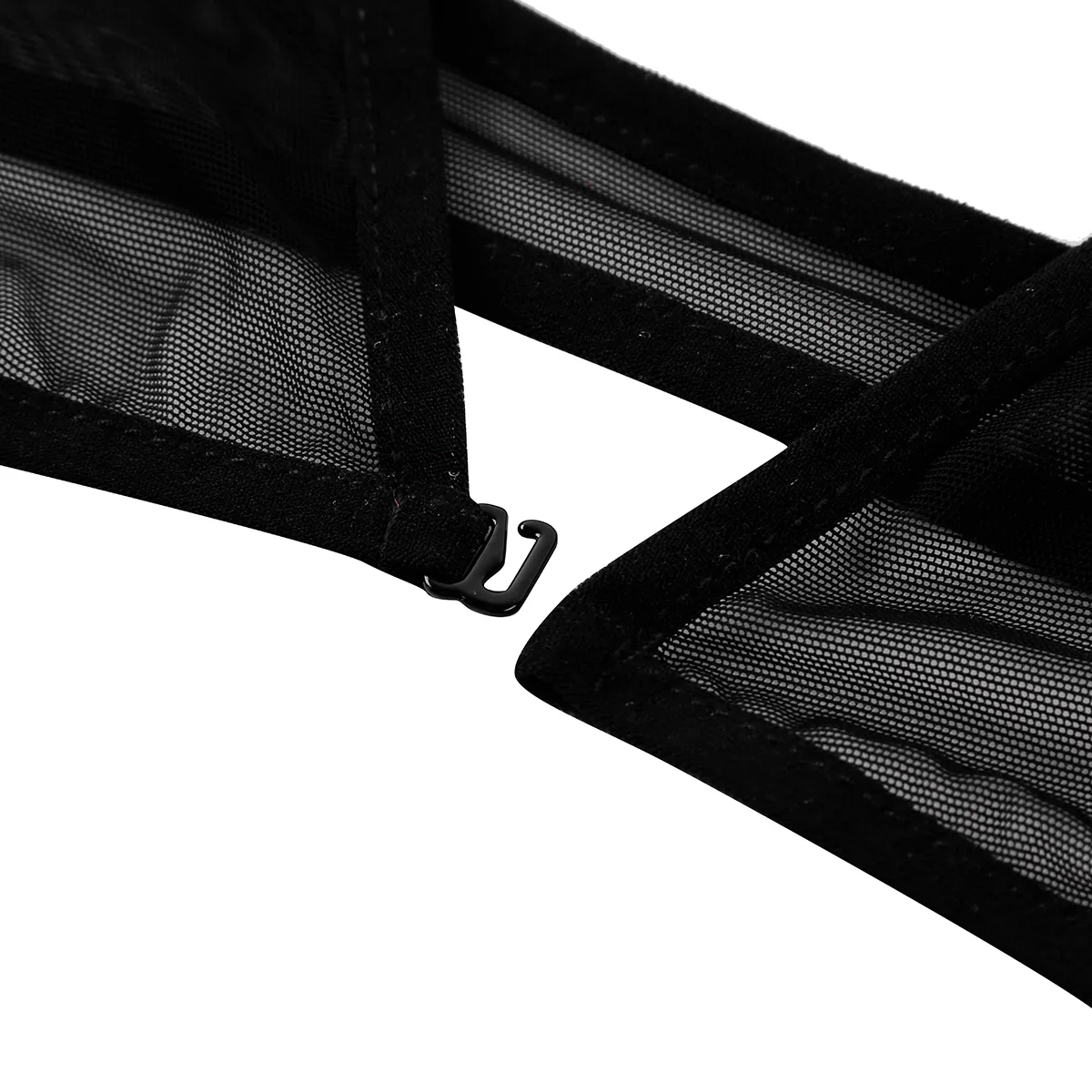 Женские прозрачные сетчатые топы с рукавом до локтя и V образным