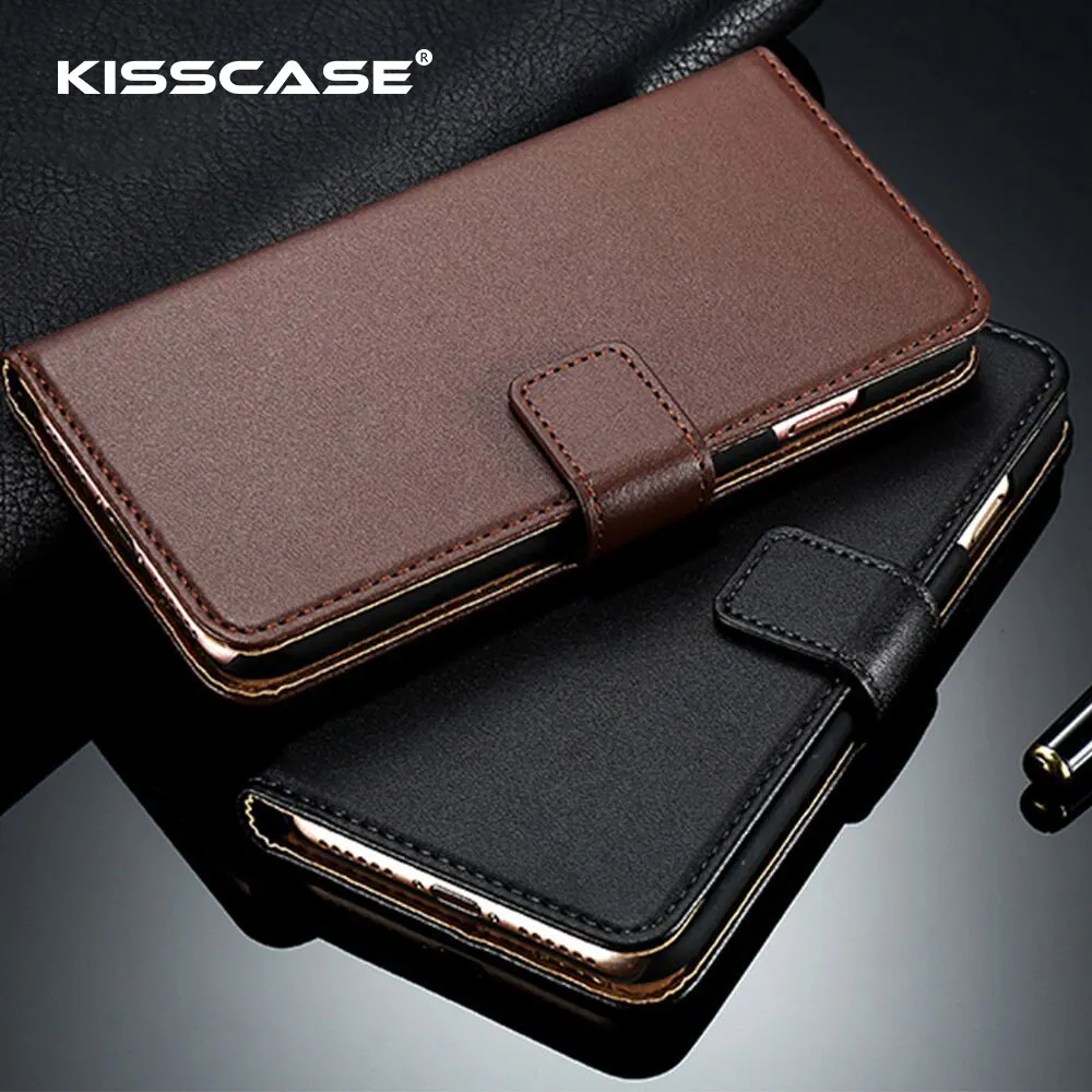 KISSCASE флип-чехол для телефона из ПУ iPhone 5 5S X 10 роскошные чехлы-бумажники 7 8 6 6s Plus