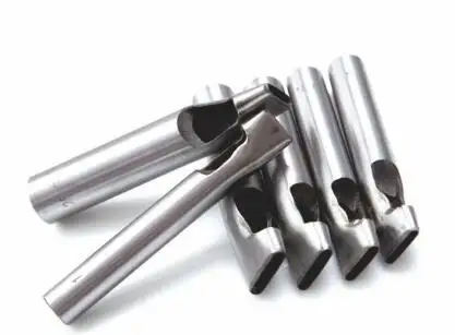 Pаспродажа 12 шт./компл., кожаный дырокол, Овальный Угол, интервал между лентами, инструменты для пробивки, сделай сам, ремесло, дырокол, инструмент для бу...