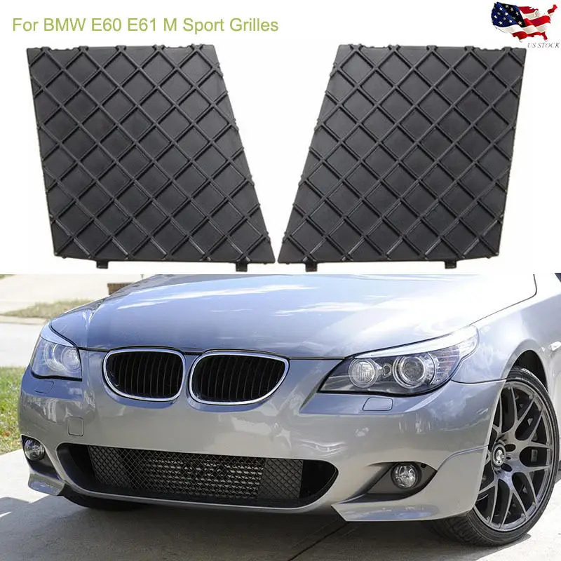 Бесплатная доставка для BMW OEM 5 E60 E61 M Спорт передний бампер Нижняя сетка пара гриль