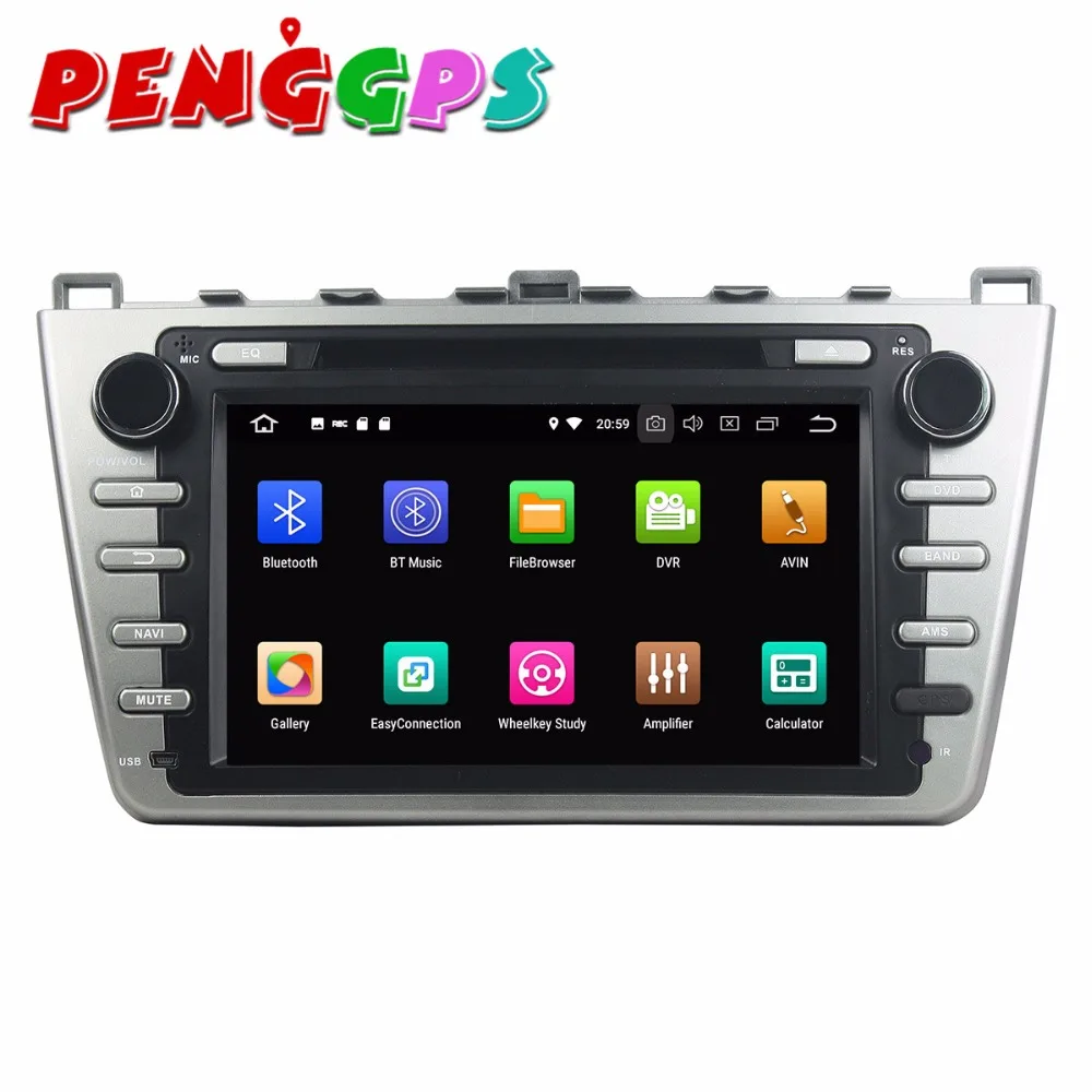 Android 8 0 7 1 автомобильный dvd плеер комплект с gps навигатором для Mazda 6 Atenza 2008 2012 стерео