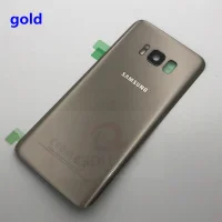 gold Для SAMSUNG Galaxy S8 G950F S8 Plus G955F стеклянная крышка для аккумулятора задняя дверь корпус для SAMSUNG S8 оригинальная Задняя стеклянная крышка - Цвет: gold
