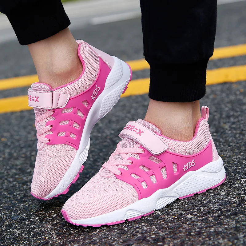 Spring Autumn Brand Boys Girls Shoes 2018 Fashion Light Kids Breathable Mesh Boy Girl Sport Running Children School | Детская одежда и