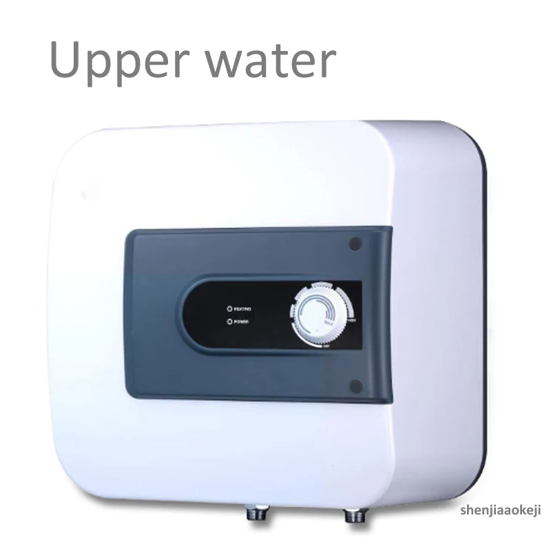 Upper-outlet water Мгновенный Электрический водонагреватель с квадратным баком 10л, мини бытовой нагреватель для сохранения тепла, мгновенный индукционный быстрый нагреватель для горячей воды, 1500W220V - Цвет: Upper-outlet water
