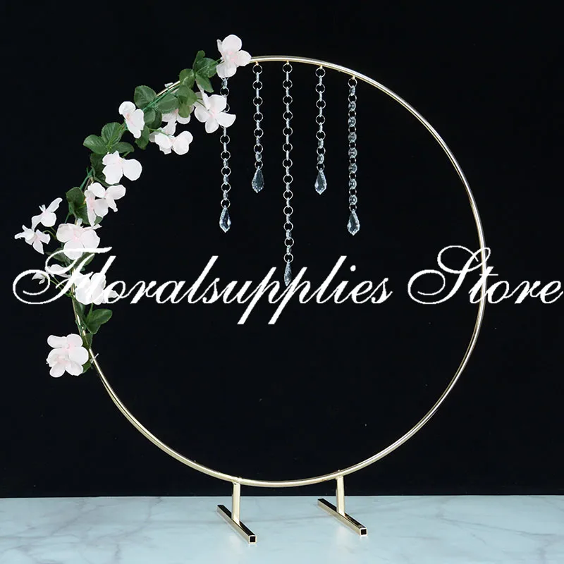 

New round Wedding Flower Stand Metal Flower Vase Table Centerpiece Wedding Decoration