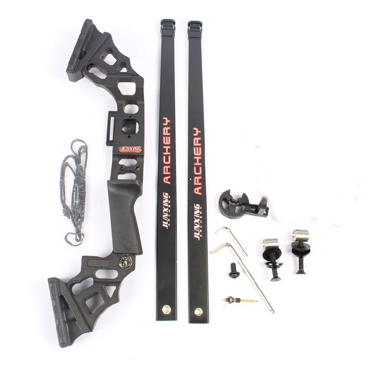 Прямой лук охоты рыбалки длинный изогнутый стекловолокна конечностей складной