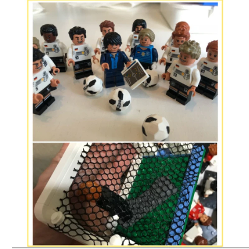 2018 мировая Футбольная команда фигурки Германия Россия строительные блоки