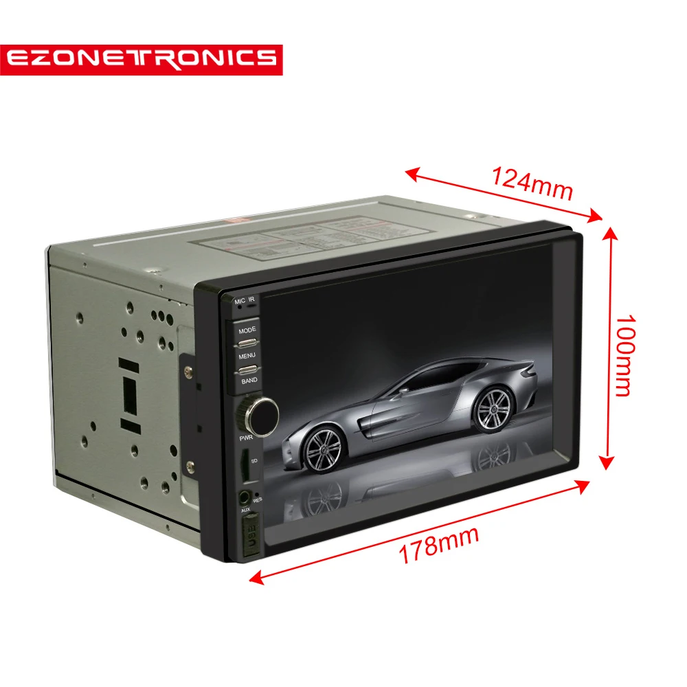 Бесплатная доставка 2DIN автомобильный Радио плеер Автомобильный стерео AM FM 7