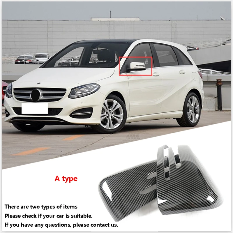 1 пара крышки для зеркала из углеродного волокна подходит Mercedes Benz A B C E GLA Class W204 W212