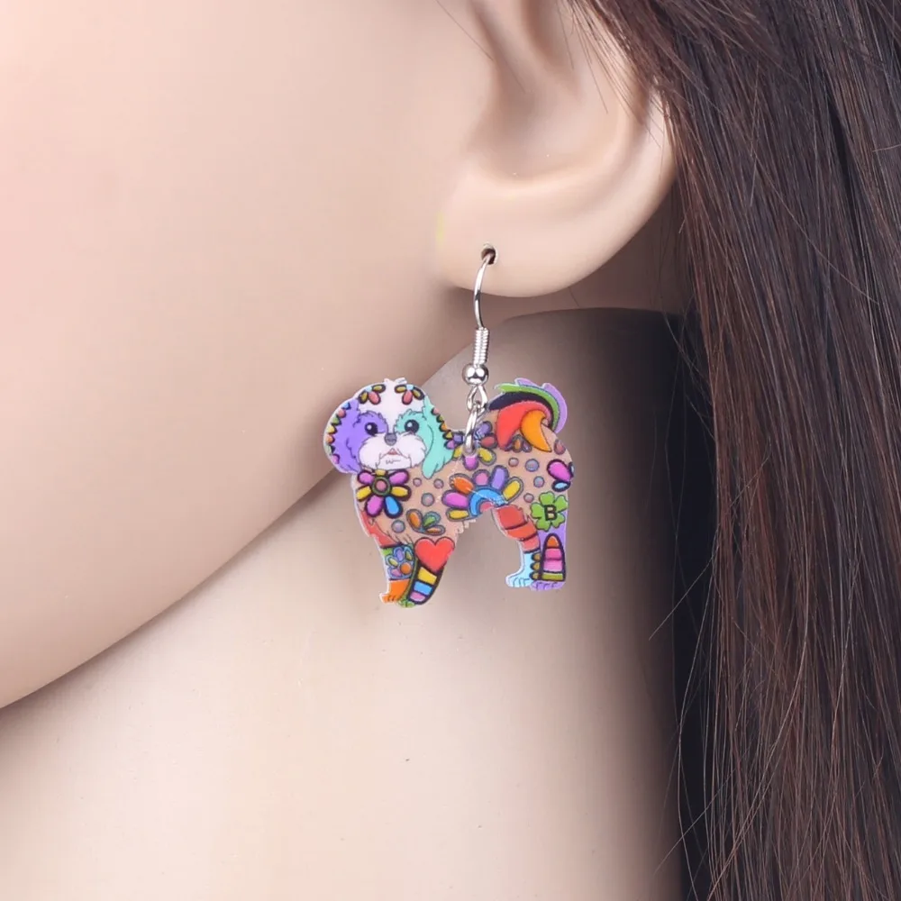 Bonsny милые большие длинные животные акриловые Висячие подвески йорк Йоркширский