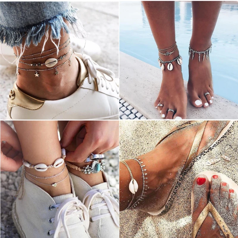 Женские винтажные Многослойные браслеты золотого и серебряного цвета богемные