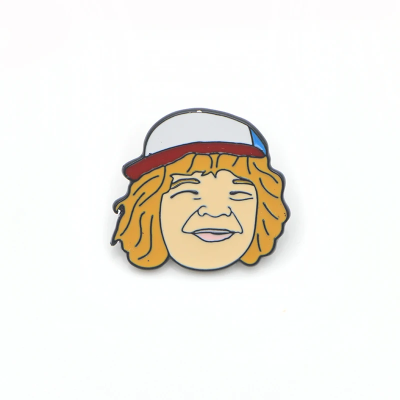 P1678 Dongmanli Stranger Things Eleven эмалированная булавка, друзья не скажите лжи вручную штампованные значки с изображением букв брошь для джинсов/рюкзака - Окраска металла: 2