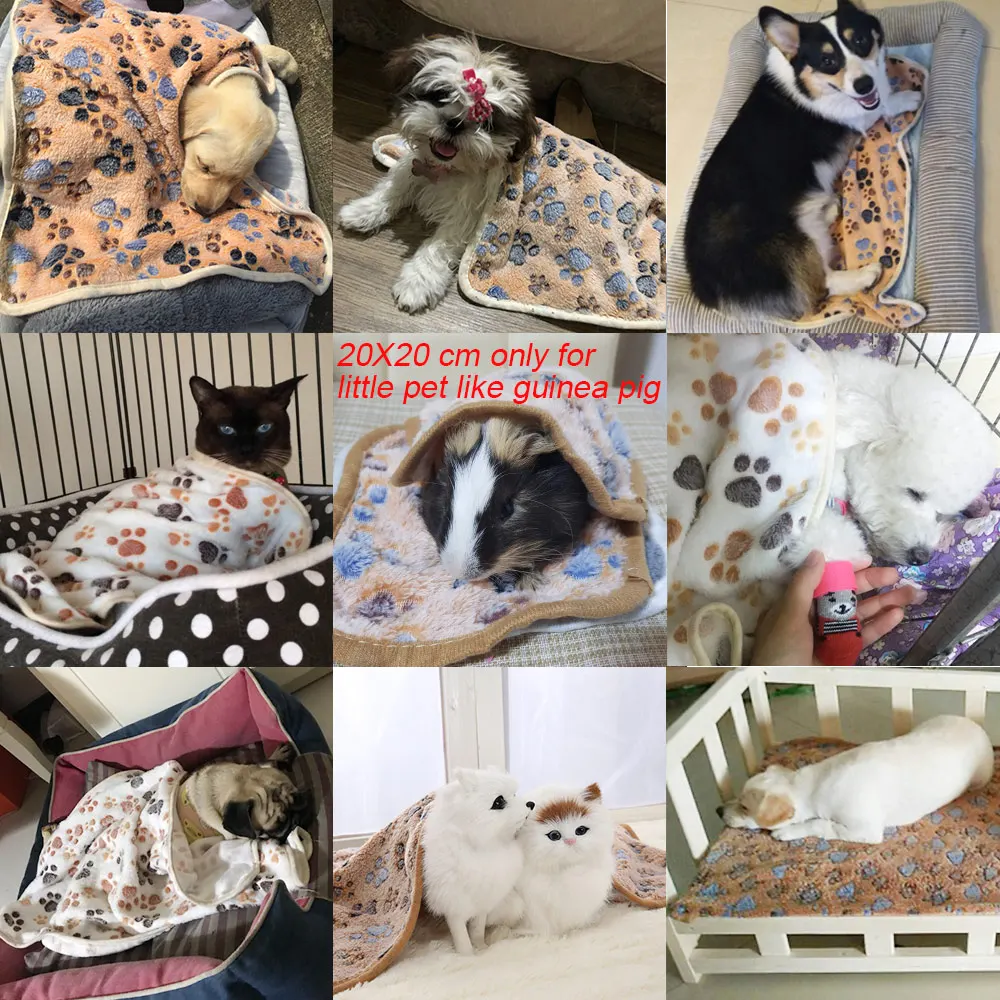 Одеяла для собак зимой теплый коврик щенка/кошки/котенка мягкая кровать щенков
