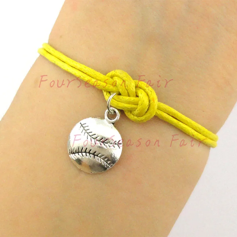 Изготовленный на заказ новейший простой бейсбольный браслет и браслеты