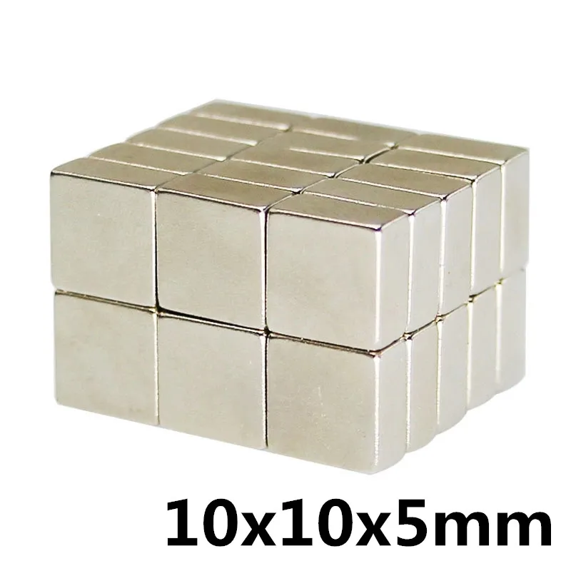 10 шт. 10x10x5 мм очень крепкий Блок & B ремесло постоянные Неодимовые Магниты