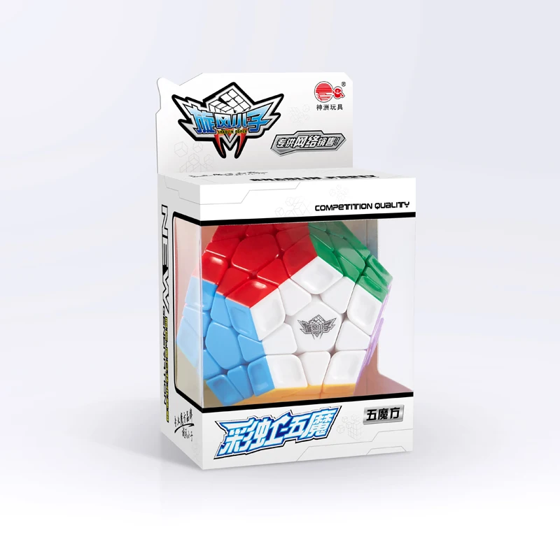 CubeXYZ CB Rainbow Megamin Cube Stickerless Puzzle Gift Idea for X'mas Birthday Collector's cube | Игрушки и хобби
