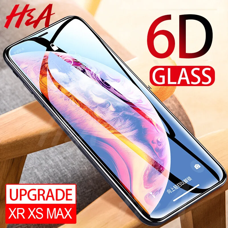 H& A Защитное стекло для iPhone X XS Max XR закаленное защитное стекло для экрана 0,25 мм 6D изогнутое стекло XR XS Max пленка