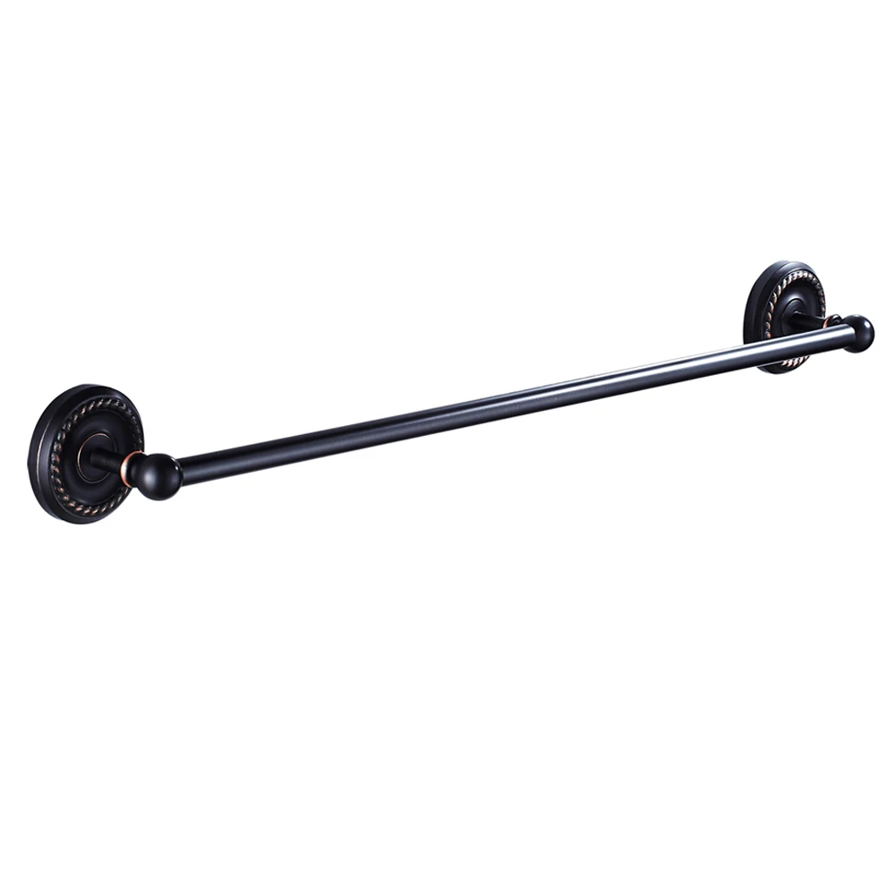 Латунный набор аксессуаров для ванной комнаты Leyden ORB настенный черный крючок