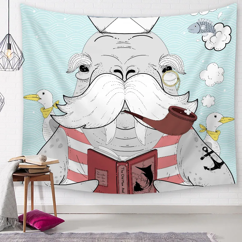 Постельное белье с животным принтом скатерть для дома простыня акварельный