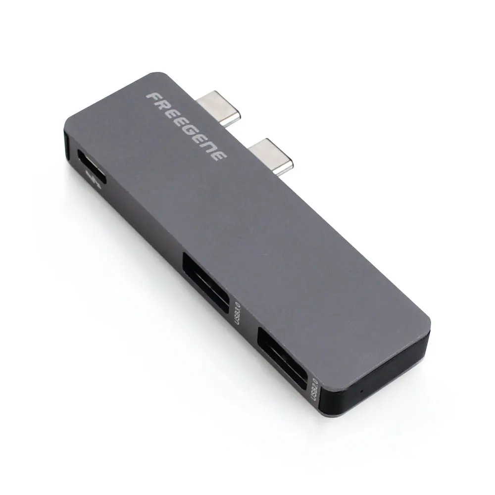 3-in-1 6 в 1 usb-хаб s алюминиевый тип C 2 USB 3,0 порта 40 Гбит/с Thunderbolt3 SD/Micro SD кардридер usb-хаб для MacBook Pro type-C концентратор - Цвет: 3-in-1