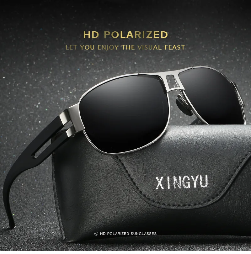 Лидер продаж солнцезащитные очки мужские POLARIZED Pilot Авиатор Рыбалка