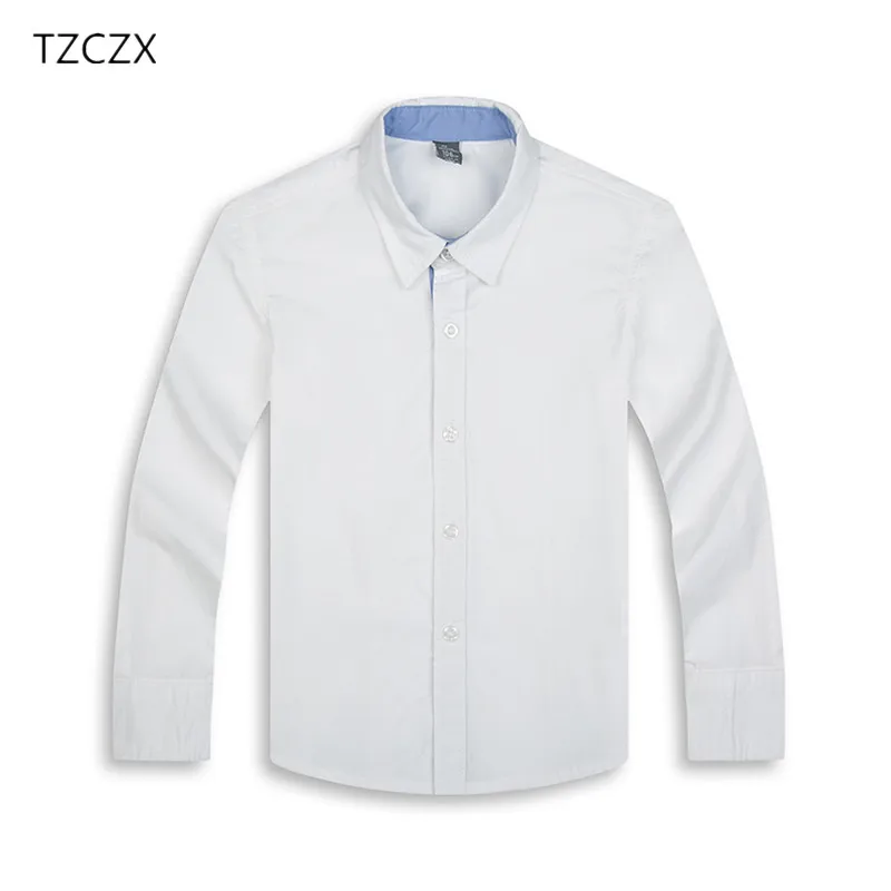 

Promotion Children Boy's Shirts Casual Solid 100% Cotton Full sleeved Children Shirts For 4-10 Years old kids wear