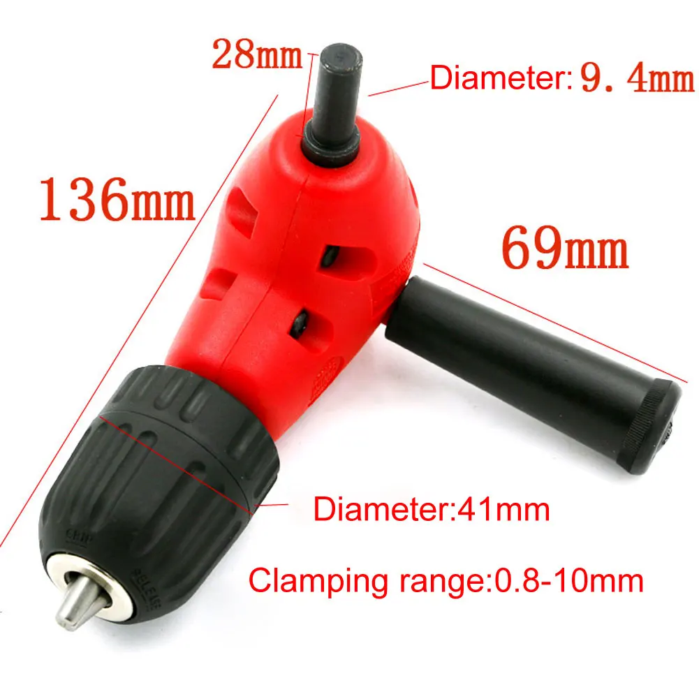 Держатель для дрели под углом 90 градусов пластиковый патрон|angle drill attachment|right angle