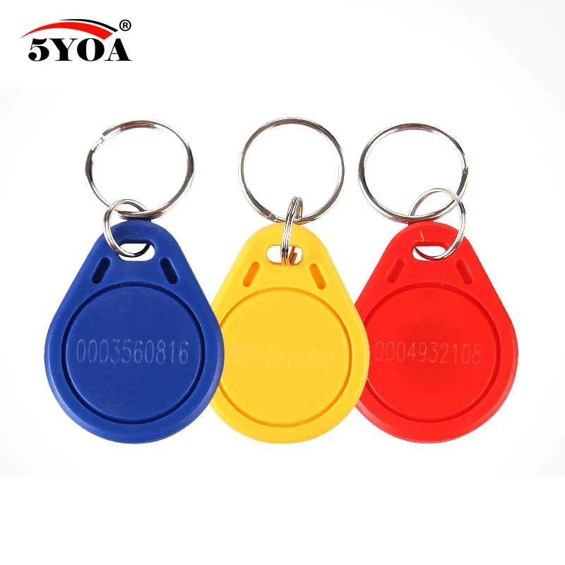 10 шт. EM4100 125 кГц идентификационный брелок rfid метка llaveros llavero Porta Chave стикер для карт