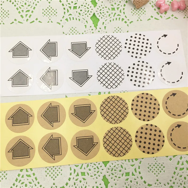 100 шт./лот винтажная серия круглая крафт-бумага наклейка для изделий ручной