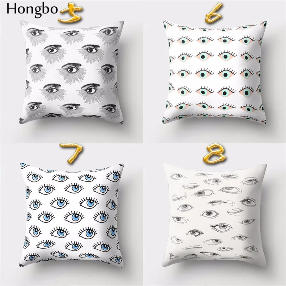 Hongbo 1 шт. сексуальные глаза настроение полиэстер Подушка Чехол Диван Наволочка