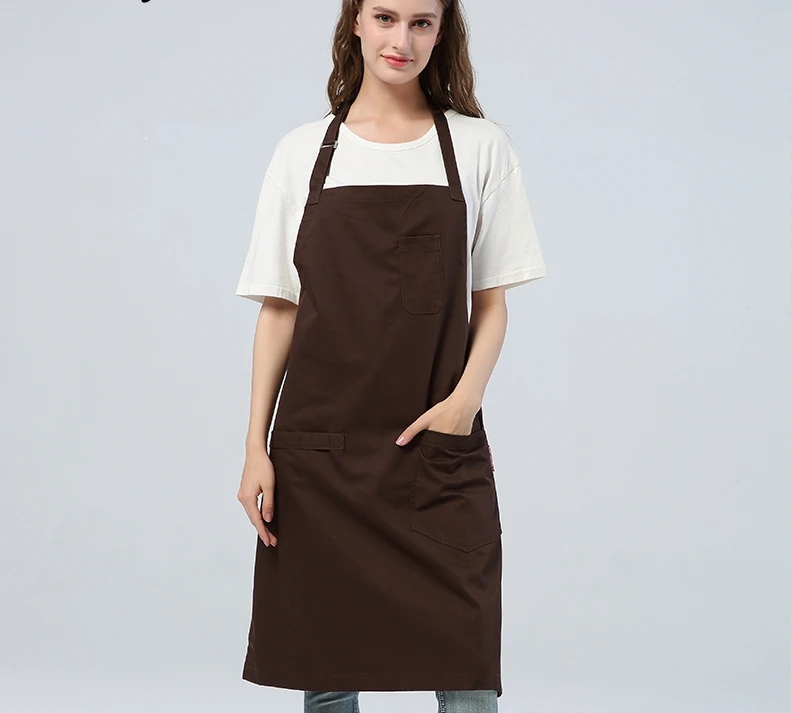 Фартук с логотипом на заказ Комбинезоны для кухни чая кофейни защиты от