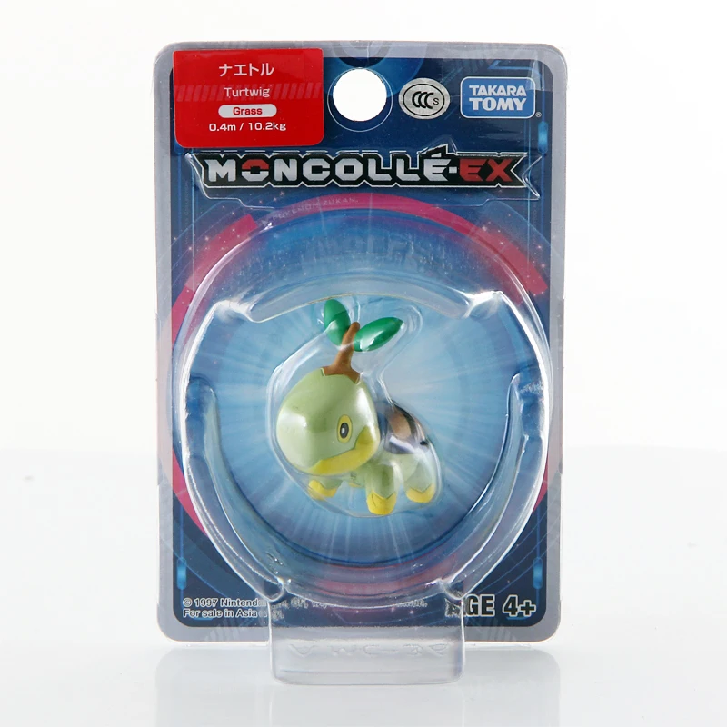 Takara Tomy Pokemon Moncolle EX Sun Moon 4 см мини игрушка коллекция фигура туртвиг новинка