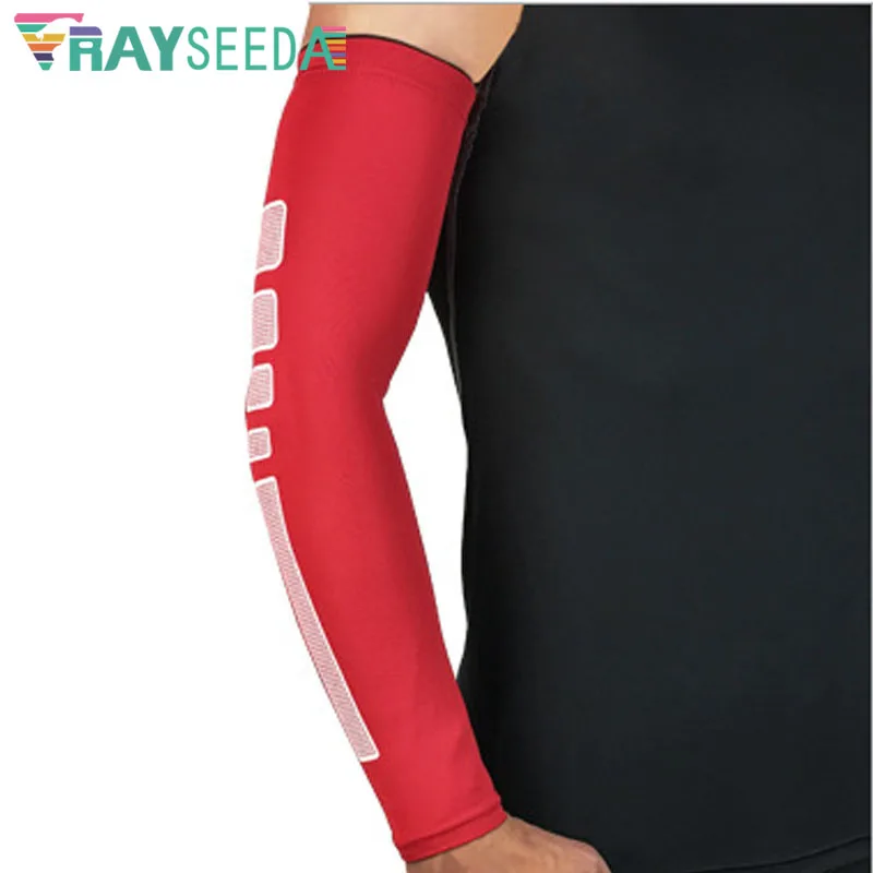 Rayseeda 1pc Men Quick Dry Basketball Arm Sleeves Cycling Protector Running Bike Sun Protection Warmer For Sports Safety | Спорт и