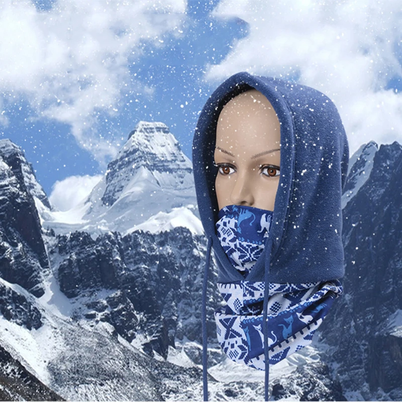 ZONEBIKE Женская и мужская зимняя флисовая велосипедная маска многофункциональные