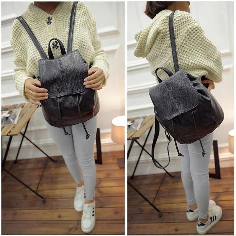 Женский рюкзак WML99 простой винтажный из искусственной кожи на плечо 2019 | Багаж и