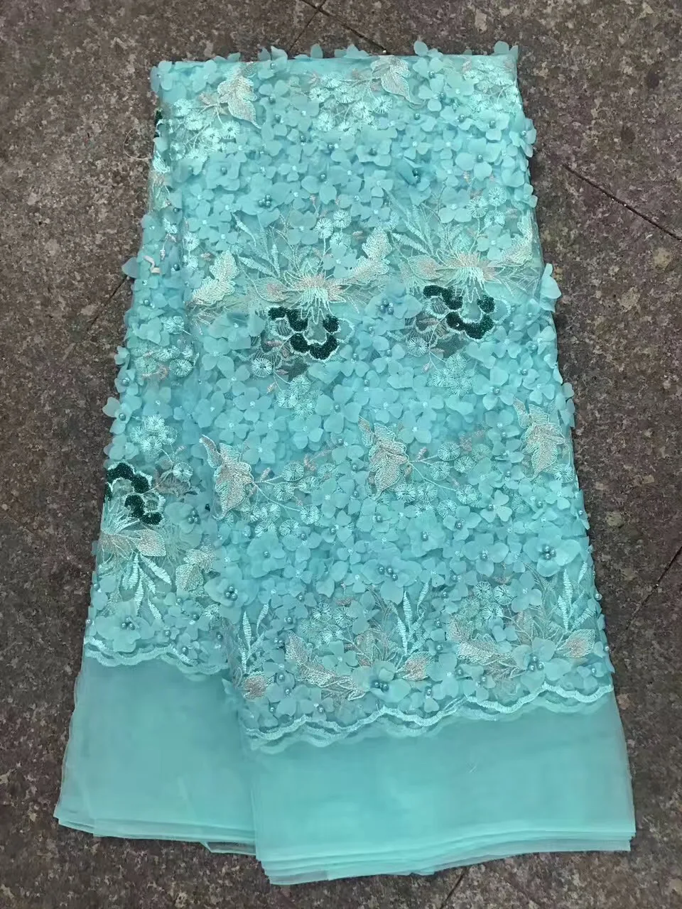 Розовая нигерийская кружевная ткань с 3d цветочной аппликацией 5 ярдов бесплатная