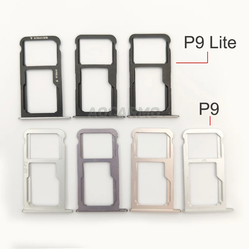 Aocarmo SD MicroSD держатель Nano Sim Слот для карты Huawei P9 EVA AL00 Lite Запасная часть|Адаптеры SIM
