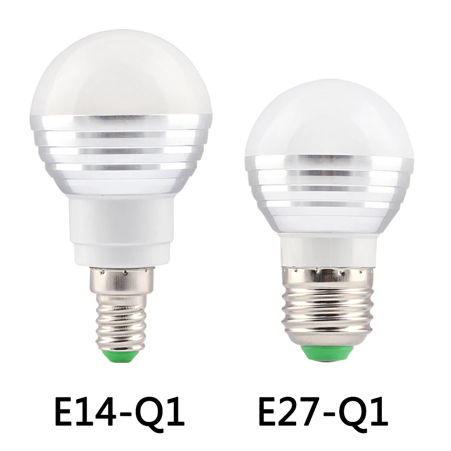 

Smart Home 12 V Led Lamp Bulbs E27 E14 RGB Led Lamp bulb montion Sensor E27 E14 110V 220V 3W With 24Key Remote Control