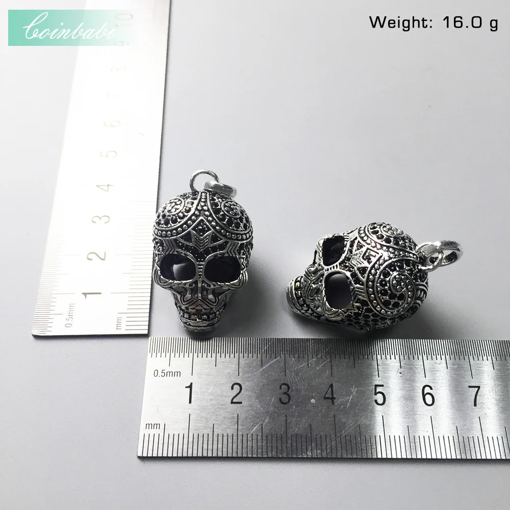 Кулон в виде черепа скелета маори ожерелье из стерлингового серебра 925 пробы для