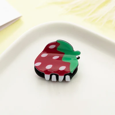 strawberry Новые женские девушки милый мультфильм с изображением фруктов, ананаса, арбуза клубника заколки для волос Зажимы заколки для волос заколки аксессуары для волос - Цвет: strawberry