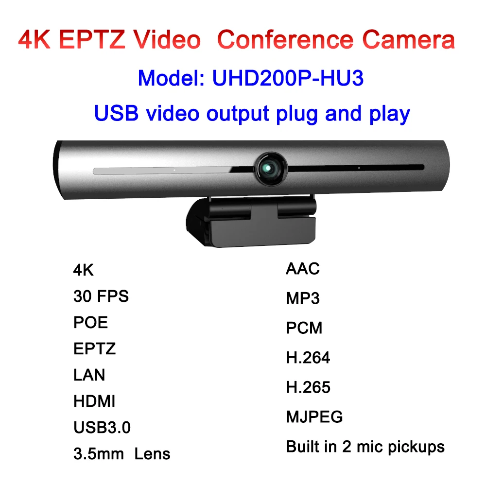 4k 8MP USB3.0 видео HD Eptz POE камера для видеоконференции с HDMI / RJ45 IP портами|Камеры