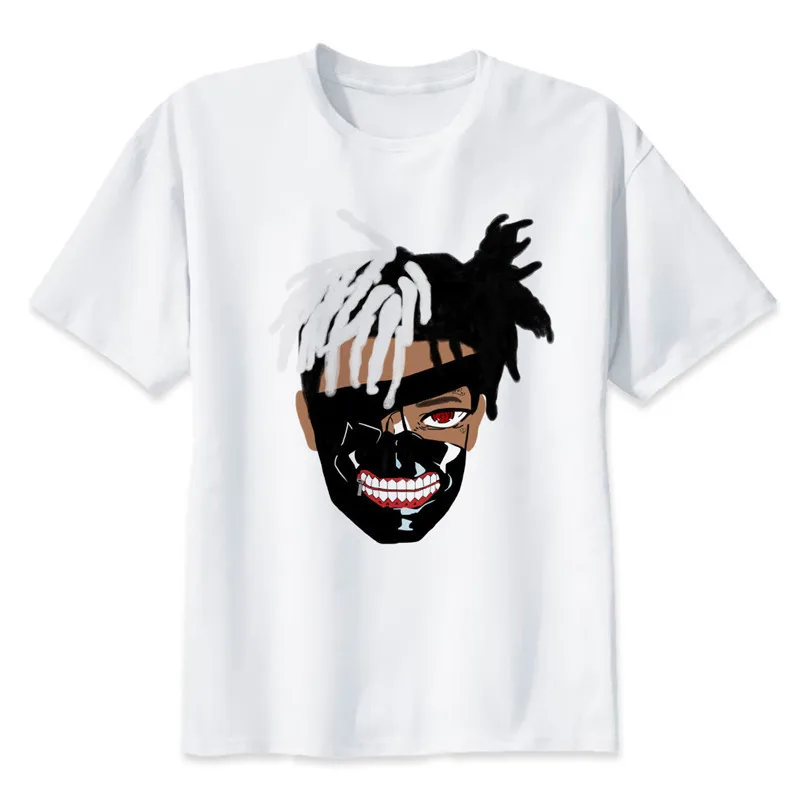 Новые модная мужская футболка Xxxtentacion Лето Модная Повседневное белый Забавный