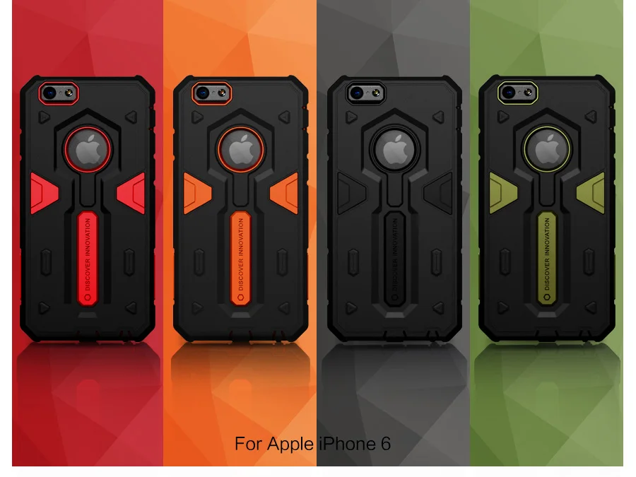 1 шт. крышка для apple iphone 6/6s hard case nillkin defende 2-го поколения жесткий тонкий чехол hoesje |